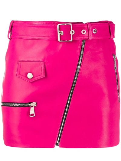 Shop Manokhi Belted Skirt In Pink