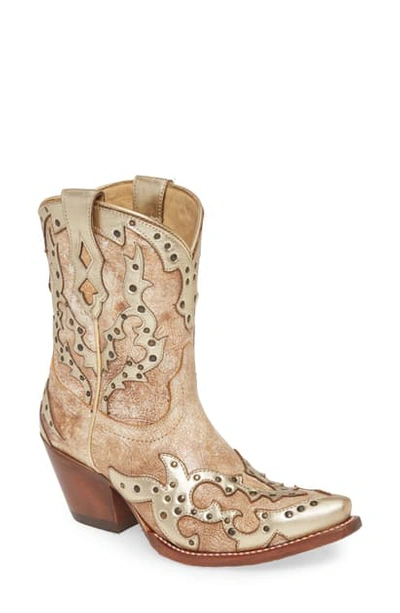 Shop Ariat Sapphire Studded Western Boot In Warm Stone