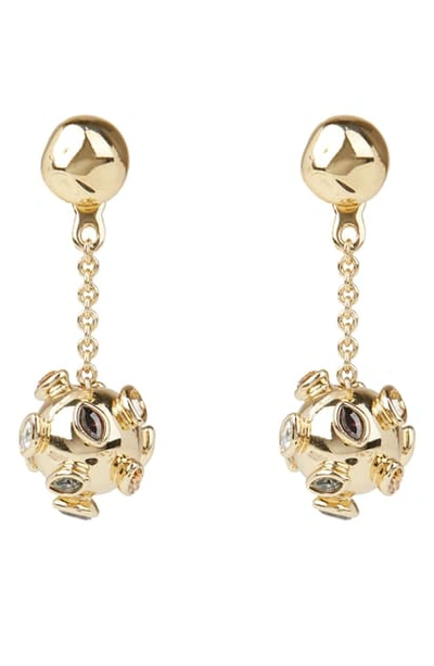Shop Alexis Bittar Asteria Nova Sputnik Chain Drop Earrings In Gold