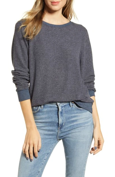 Shop Wildfox Baggy Beach Jumper Pullover In Midnight Showing