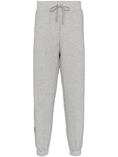 Shop Polo Ralph Lauren Logo Print Track Pants In Grey