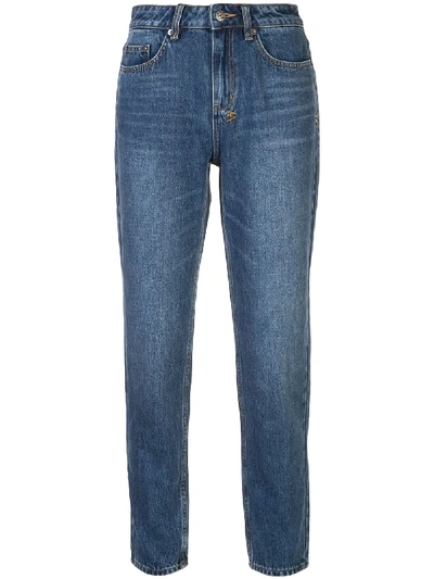 Shop Ksubi Slim Pin Jeans In Blue