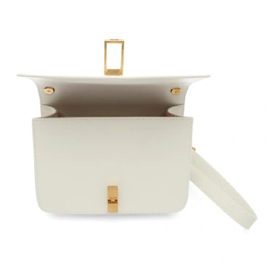 Shop Saint Laurent Off-white Carre Satchel Bag In 9207 White