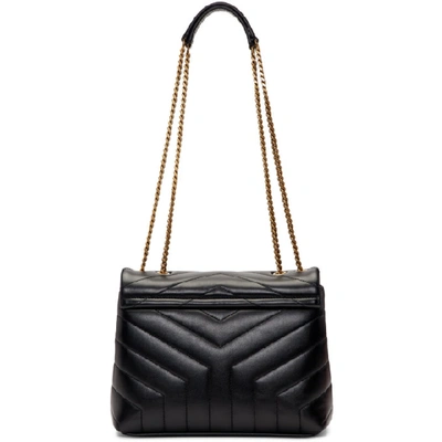 Shop Saint Laurent Black Small Loulou Bag In 1000 Black