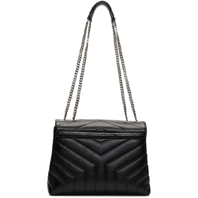 Shop Saint Laurent Black Small Loulou Bag In 1000 Black