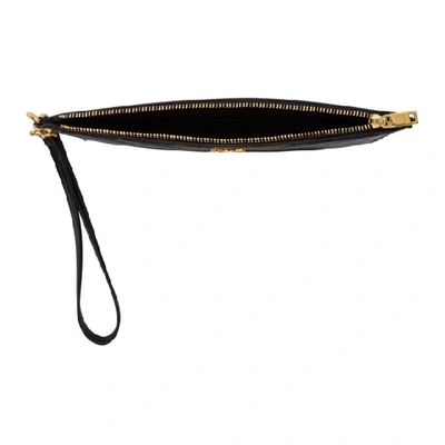 Shop Saint Laurent Black Large Bill Monogramme Pouch