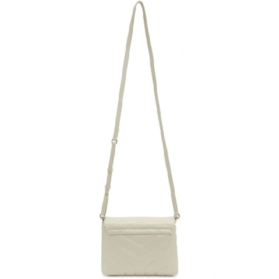 Shop Saint Laurent White Toy Loulou Bag In 9207 White