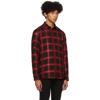 Shop Diesel Black And Red Marlene-c Shirt In 42aa Red