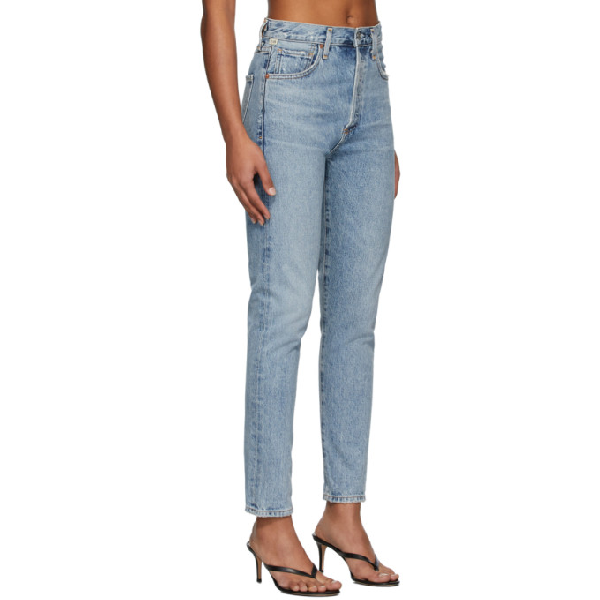 Citizens Of Humanity Blue Liya High Rise Classic Fit Jeans In Archive Modesens