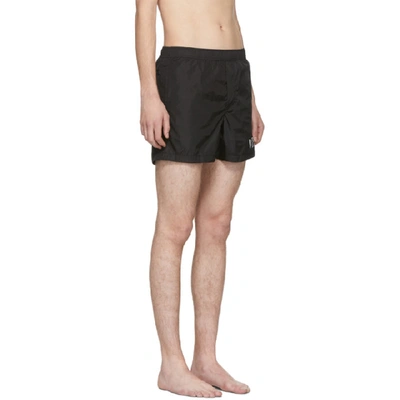 Shop Valentino Black Vltn Star Swim Shorts In 0ni Nero/bi