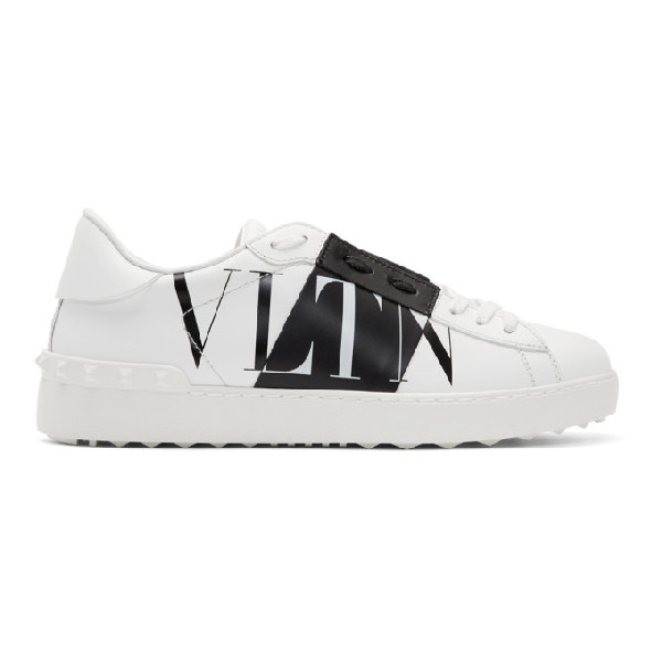 valentino sneakers black and white