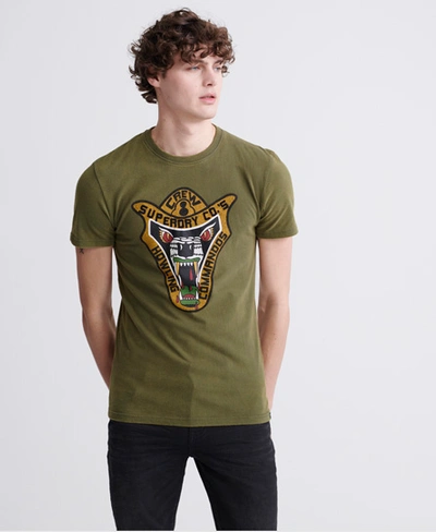 Shop Superdry Dry Graphic T-shirt In Green
