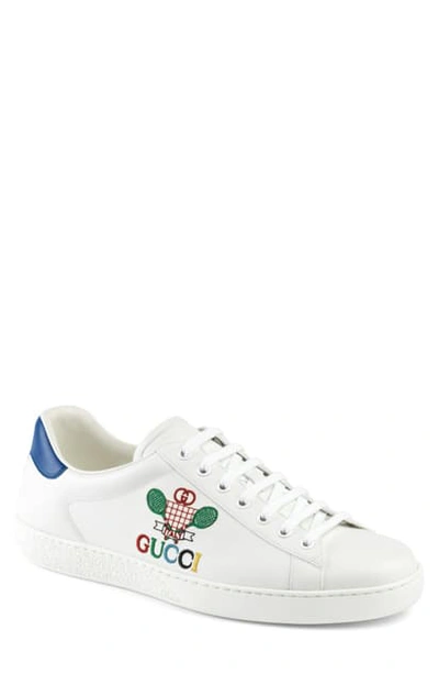 Shop Gucci New Ace Tennis Sneaker In White