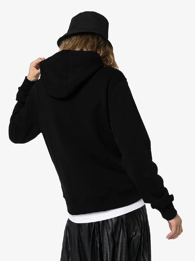 Shop Burberry Poulter Location Print Hoodie In Black