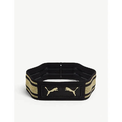 Puma X Balmain Elastic Headband In Black | ModeSens