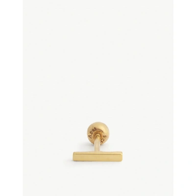 Shop Astrid & Miyu Simple 18k Gold-plated Barbell Earring