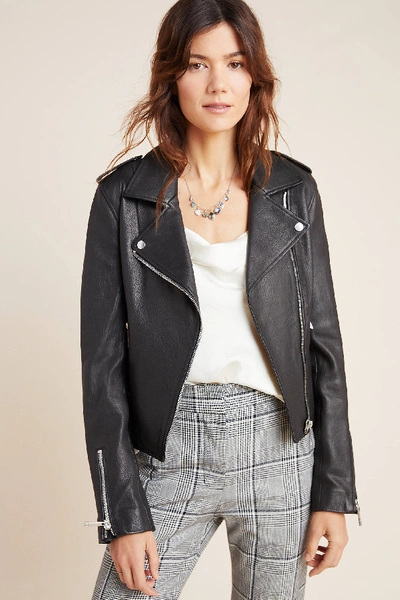 Shop Lth Jkt Kas Leather Moto Jacket In Black