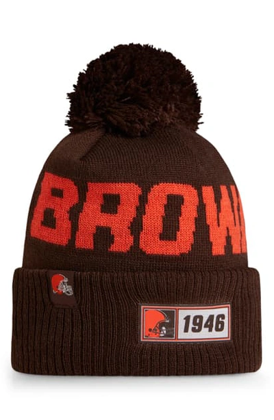 Shop New Era Nfl Beanie In Cleveland Browns