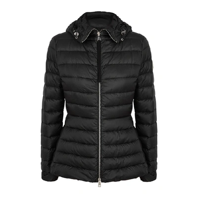 Shop Moncler Amethyste Black Quilted Shell Jacket