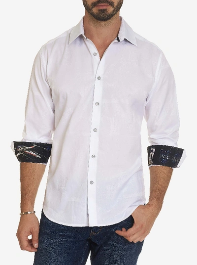 Shop Robert Graham The Droid Sport Shirt In White
