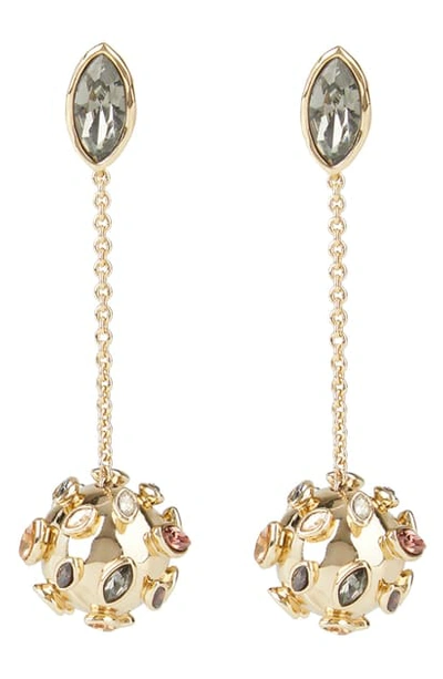 Shop Alexis Bittar Sputnik Chain Drop Earrings In Gold