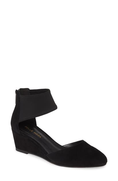 moda in pelle black sandals