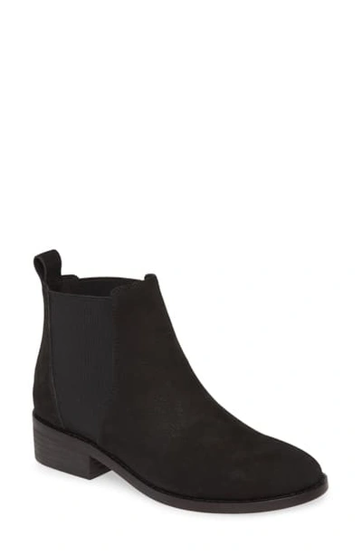 Shop Eileen Fisher Blink Chelsea Boot In Black Nubuck Leather