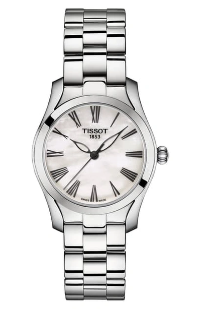Shop Tissot T-wave Bracelet Watch, 30mm In Grey