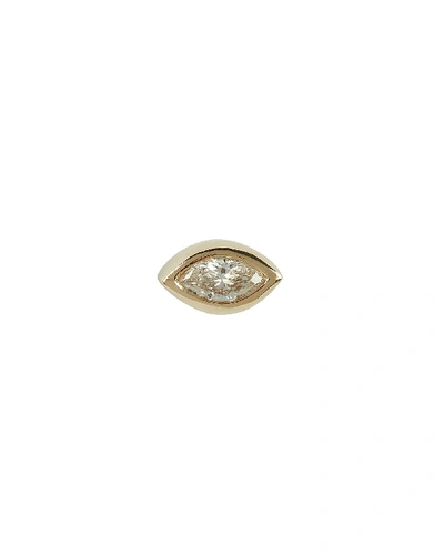 Shop Zoë Chicco Marquis Diamond Stud In Gold