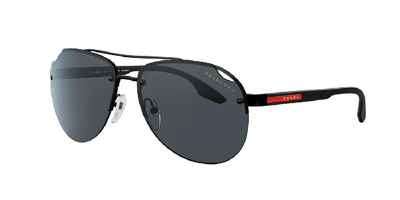 Shop Prada Linea Rossa Man Sunglasses Ps 52vs In Polar Grey