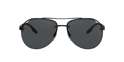 Shop Prada Linea Rossa Man Sunglasses Ps 52vs In Polar Grey