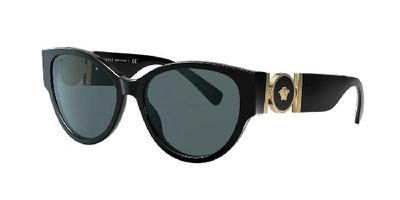 Shop Versace Woman Sunglass Ve4368 In Dark Grey