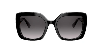 Shop Valentino Woman Sunglasses Va4065 In Gradient Black