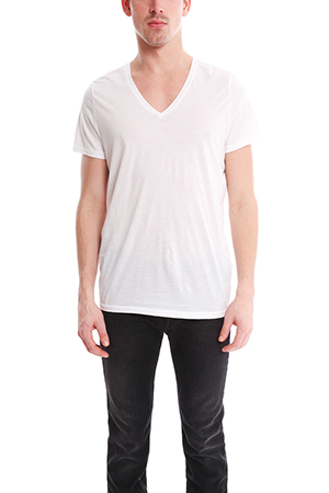 Acne Studios Men S Acne Josh V Neck T Shirt In White Modesens
