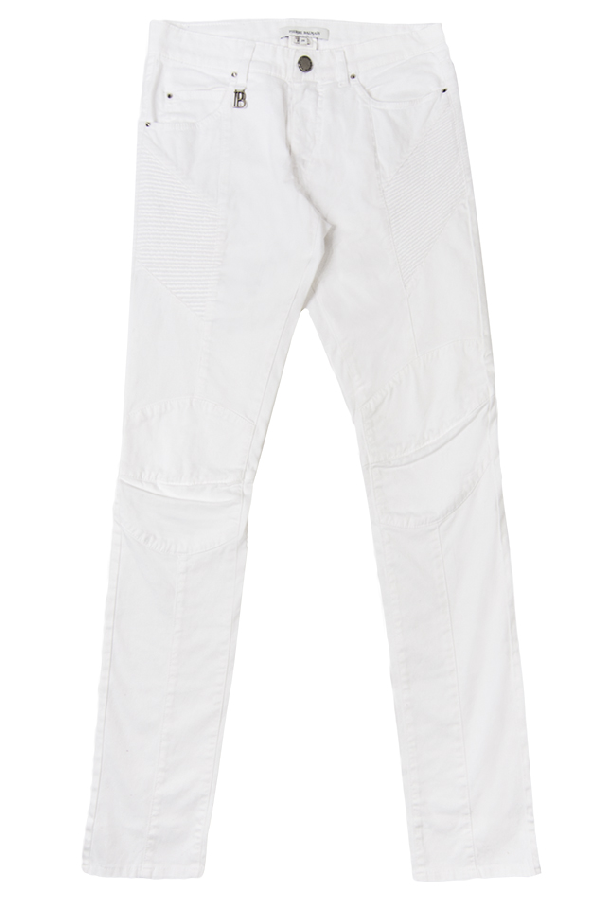 white balmain jeans mens