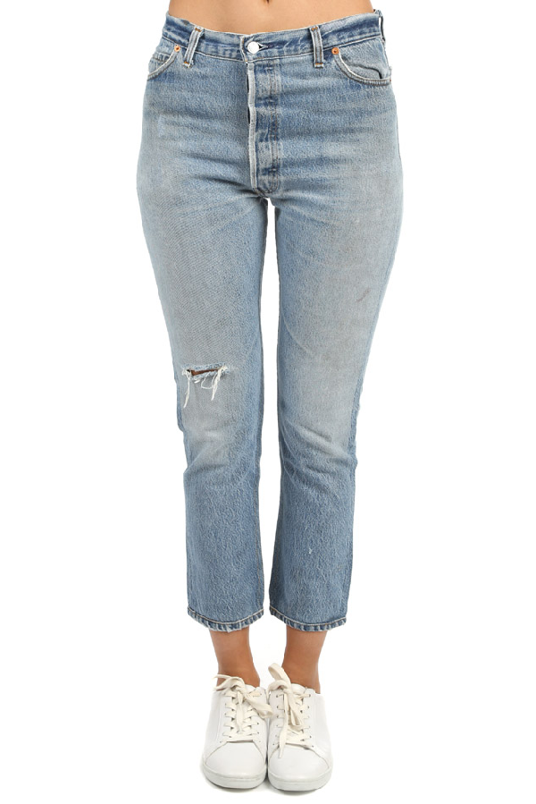 high rise ankle crop levi's