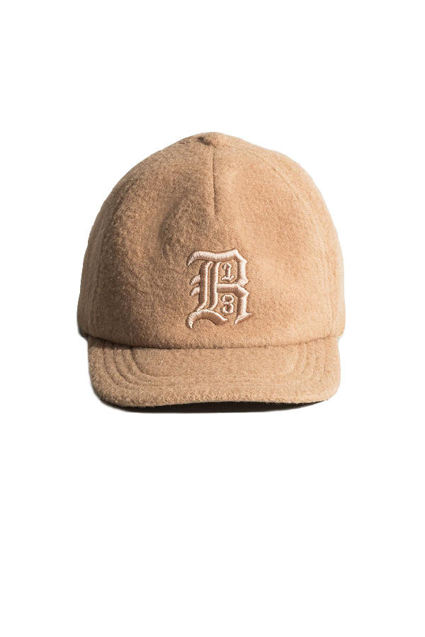 wool baseball cap with suede brim