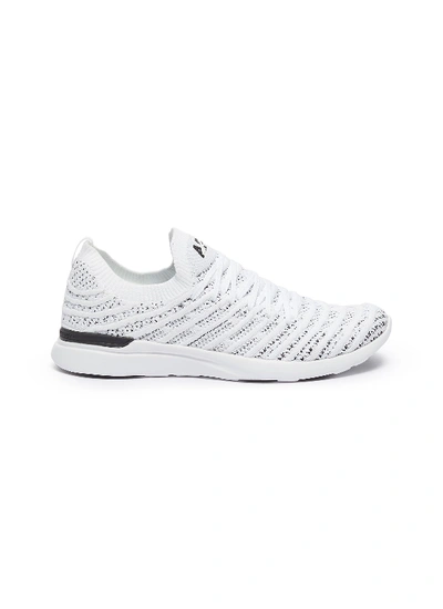 Shop Apl Athletic Propulsion Labs 'techloom Wave" Knit Sneakers In White