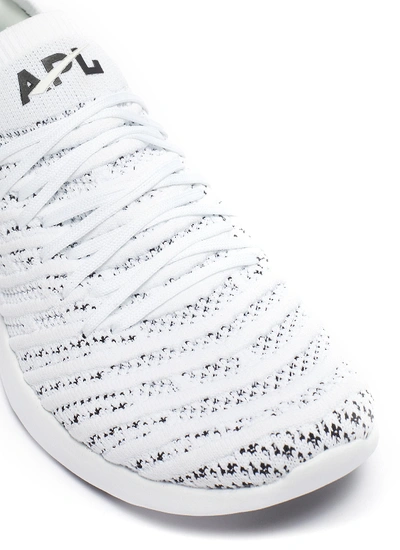 Shop Apl Athletic Propulsion Labs 'techloom Wave" Knit Sneakers In White