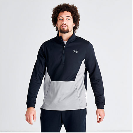 under armour grey half zip