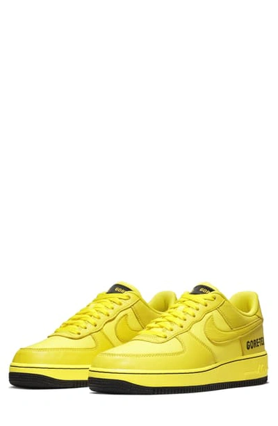 Shop Nike Air Force 1 Gore-tex Waterproof Sneaker In Dynamic Yellow/ Black