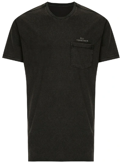 Shop Osklen Chest Pocket Eco T-shirt In Black