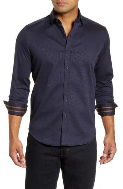 Shop Robert Graham Abells Button-up Shirt In Charcoal