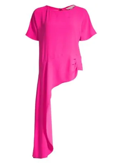 Shop Trina Turk Asymmetric T-shirt In Trina Pink