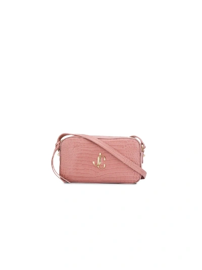Shop Jimmy Choo Hale Crossbody Bag In Pink