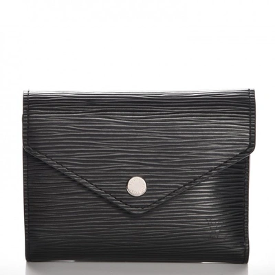 Pre-owned Louis Vuitton  Wallet Victorine Epi Noir Black