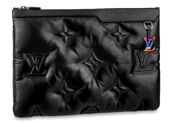 Pre-Owned Louis Vuitton A4 Pouch Monogram Puffer Black | ModeSens