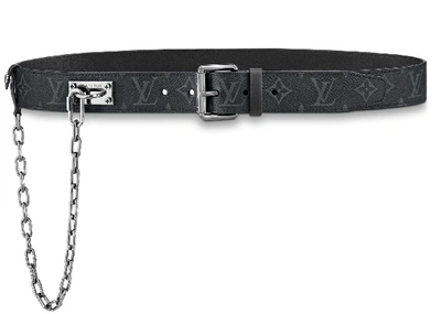 Pre-owned Louis Vuitton Signature Belt Monogram Chains 35mm