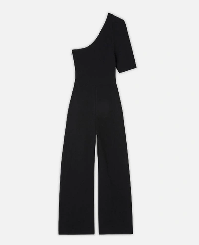 Shop Stella Mccartney Black Compact Knit Jumpsuit