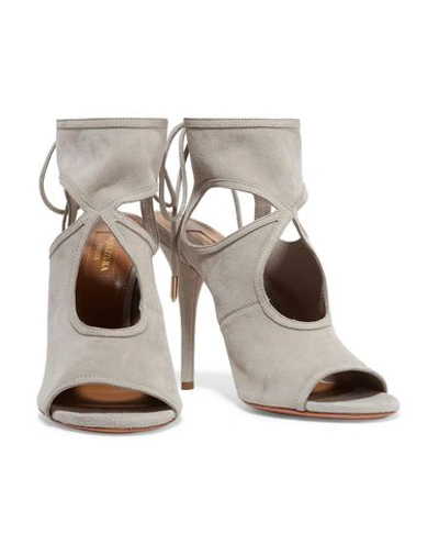Shop Aquazzura Sandals In Grey